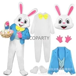 2024 new styles Plush Easter Bunny Rabbit With Vest Mascot Costume karneval kostüm damen party decoration halloween fancy dress