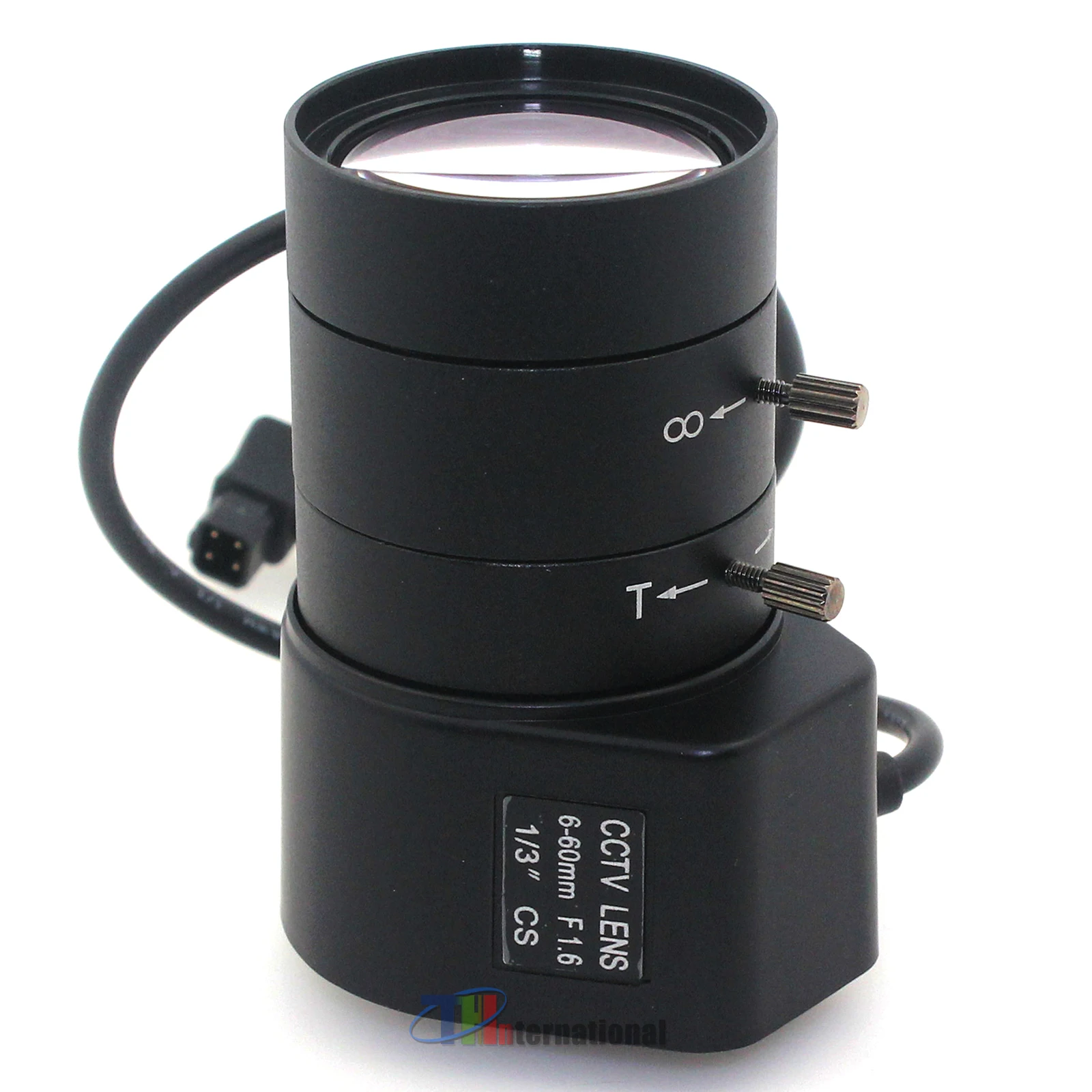 Lente de CCTV Varifocal IR de 1,3 MP 1/3 "HD 6-60mm F1.6 CS Mount DC Auto Iris para cámara de cuerpo de caja cámara IP AHD