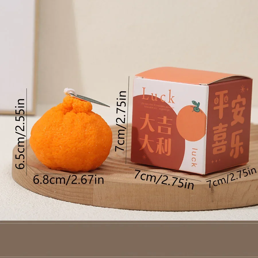 Fruit Orange Candle Tangerine Scented Candle DIY Gift Souvenir Gift Shoot Imitation Fruit Spring Festval Lucky New Year Gift