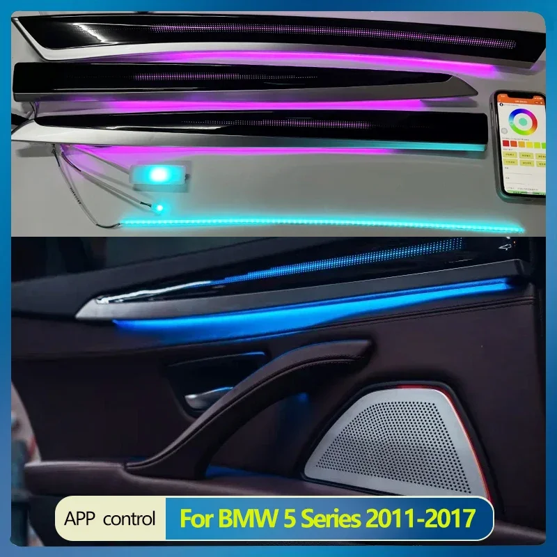 

Car Interior Ambient Light Fit for BMW 5 Series 2011-2017 F10 F18 Led Decorative Dynamic Lamp Galaxy Model Car Speaker Cover