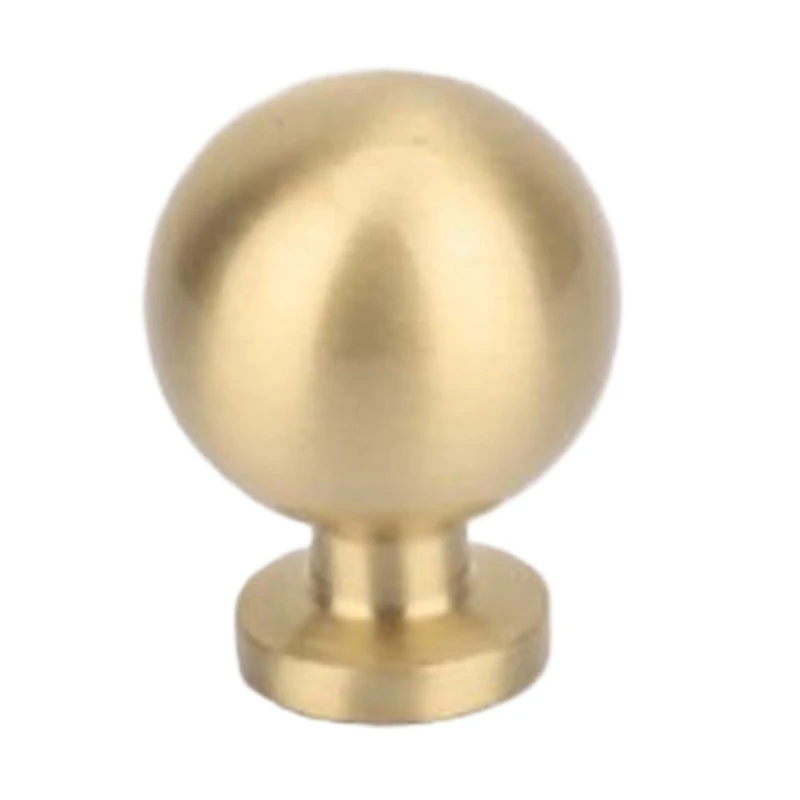 Upgraded Brass Ball Knob Contemporary Round Handle Antique for Cabinets & Drawer