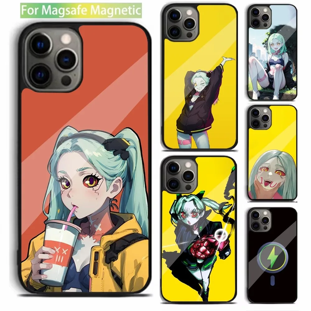 

R-Rebecca C-Cyberpunk-g Edgerunners Phone Case For iPhone 15,14,13,12,11,Plus,Pro,Max Mini Magsafe Magnetic Wireless Charging