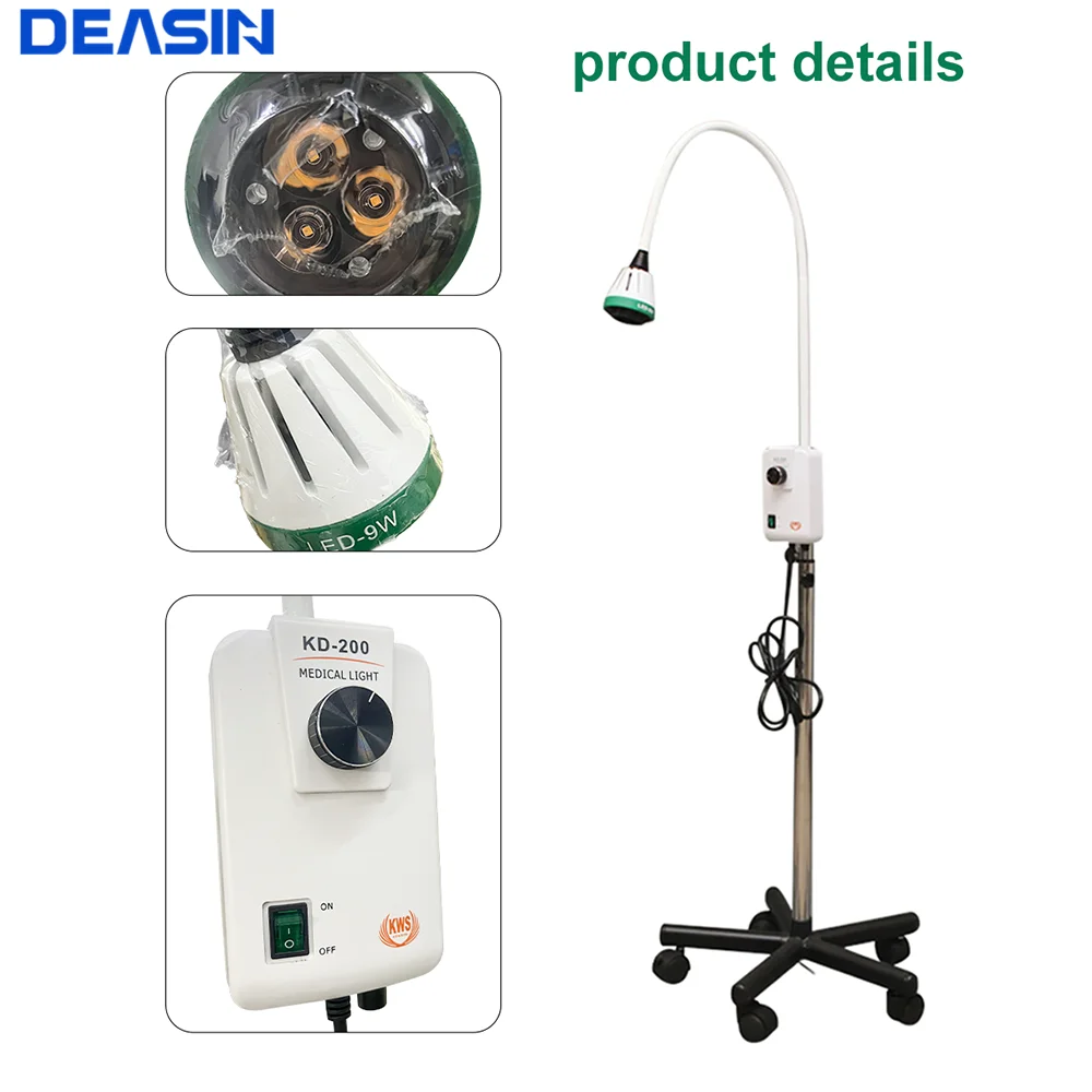 Dental Clinic Oral ENT Surgery 9W LED Medical Examination Shadowless Lamp Surgical Cold Operation Light for Hospital