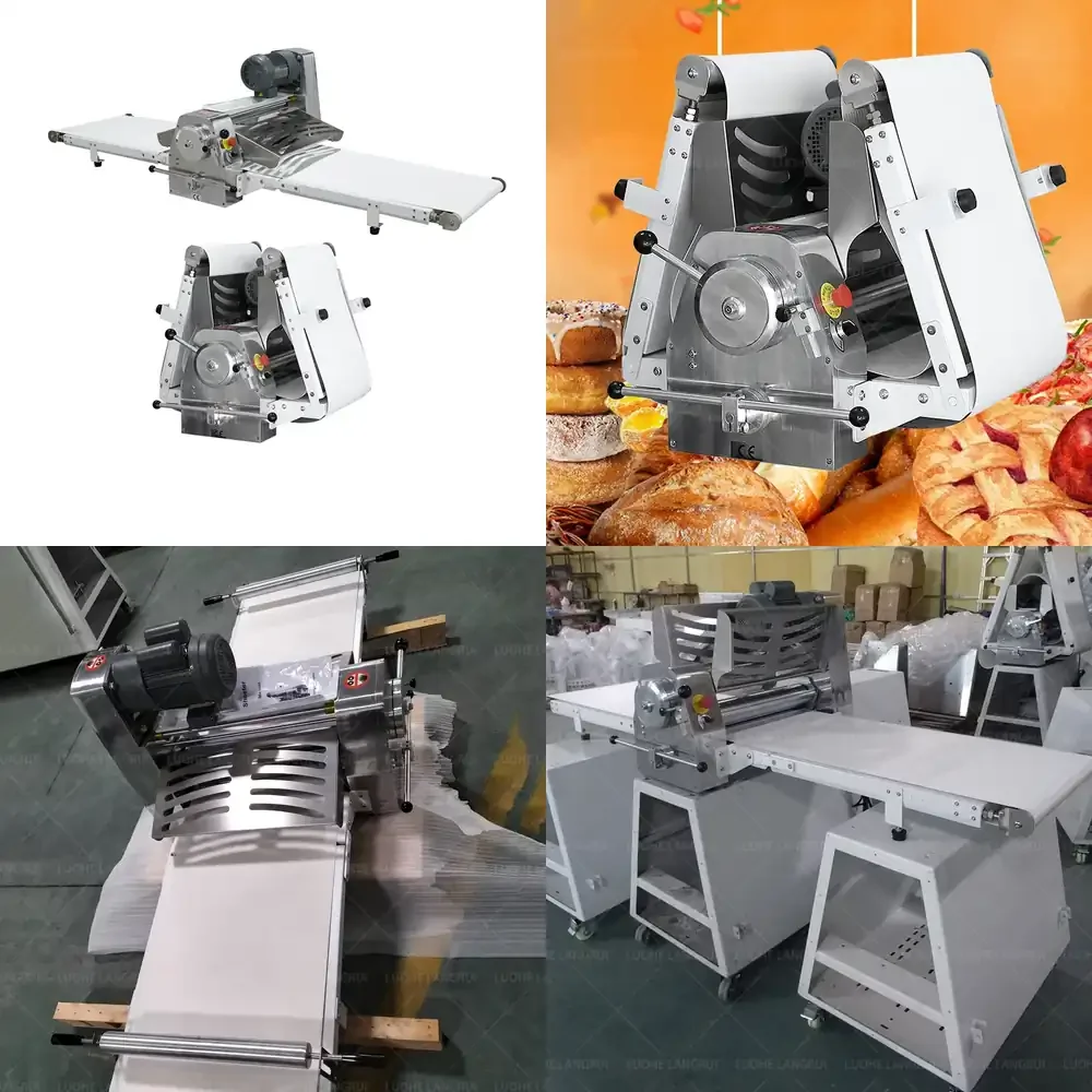 12Hot Professional Table Top Type and Floor Stand Type Dough Sheeter Pastry Dough Sheeter for Croissant
