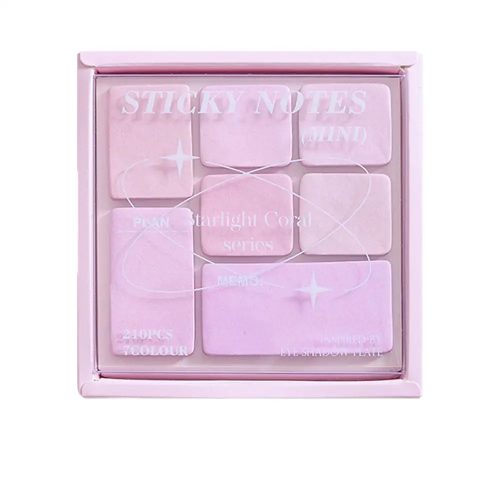 Mini Sticky Note For Student Fashion Gradient Color Notepad Eye Shadow Style Scrapbooking Memo Pad School Supplies X7v2