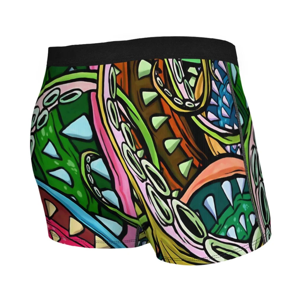 Kolorful Kraken Great Cthulhu Great Old Ones Underpants Homme Panties Male Underwear Sexy Shorts Boxer Briefs