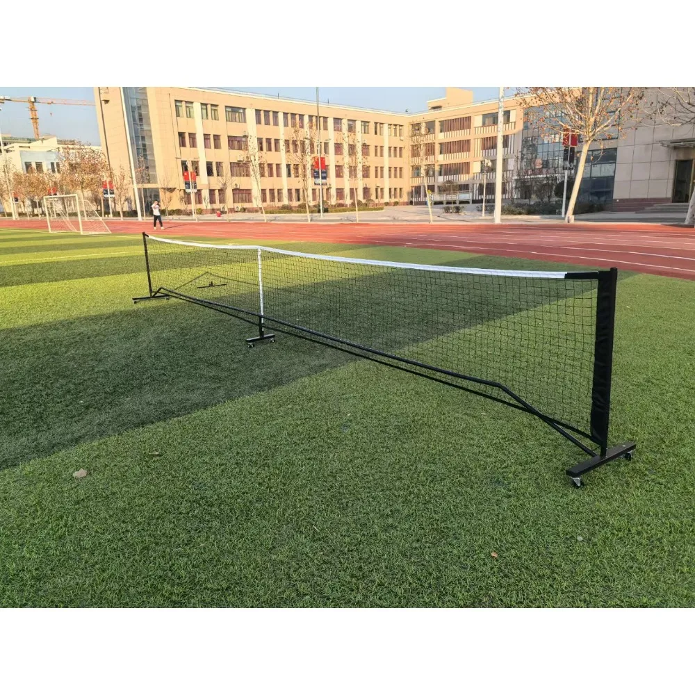 Sistema di rete da pickleball portatile Rete da tennis per attrezzatura con supporto per struttura in metallo da badminton 6,7 m