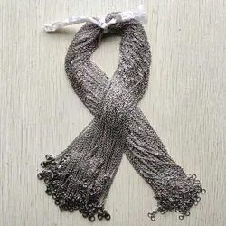 Good quality 1.5mm stainless steel Necklaces Chain 45cm 50cm Lobster Clasp DIY Jewelry Accessories making Wholesale 100pcs/lot