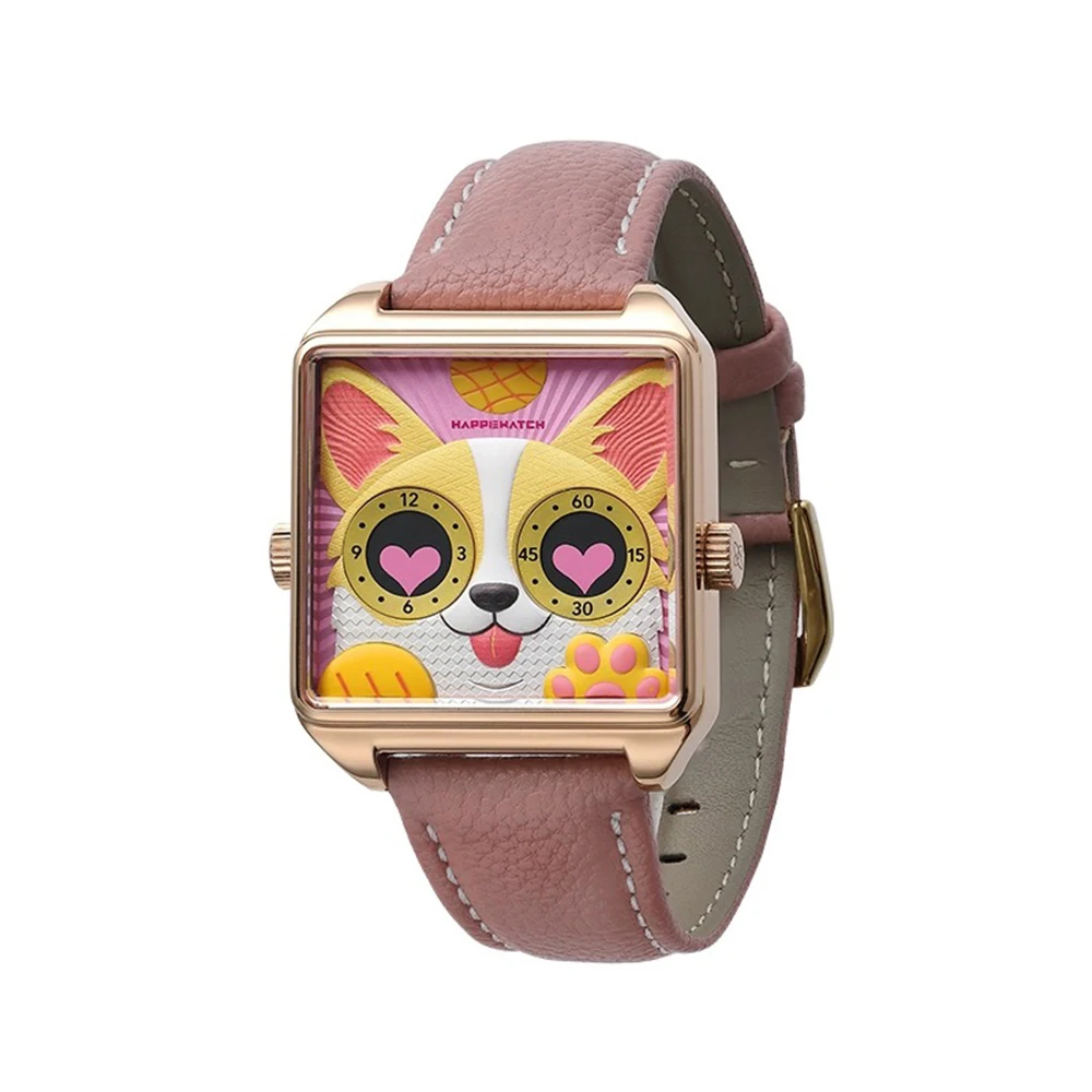 Happie Watch Women's and Men's Watch Couple Luxury Watch Waterproof Stainless Steel Luxury Ladies Man Wrist Watches