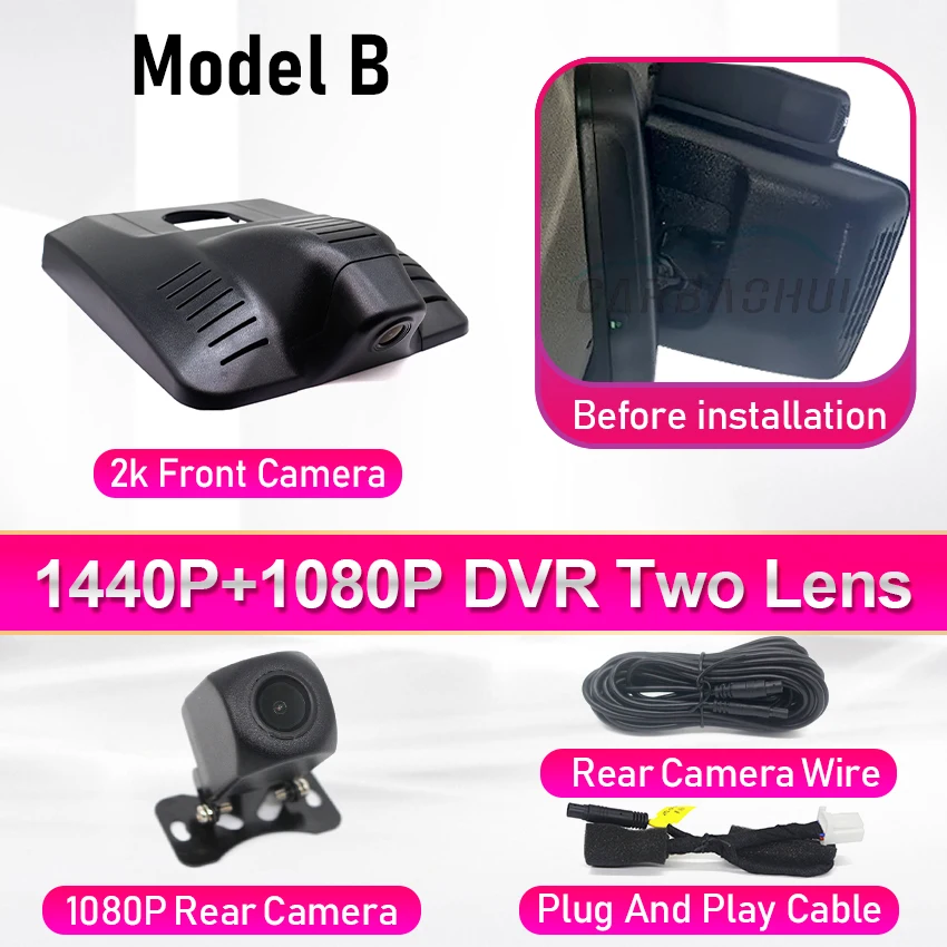 Voor Toyota Corolla E210 12e Gen (Hatch & Sedan) Altis 2020-2025 Plug en play Auto DVR Dash Cam Rijden Recorder UHD 2160P - afbeelding 1