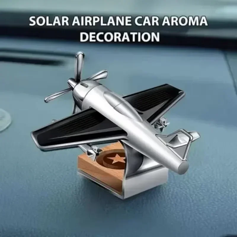 

Solar Powered Aircraft with a Unique Scent Solar Aircraft Decorative Aromatherapy Optical Concentrator Car Aroma Plane