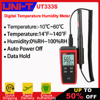 UNI-T UT333S Mini Temperature Humidity Meter Outdoor Hygrometer Overload Indication Unit Conversion LCD Backlight hygromet