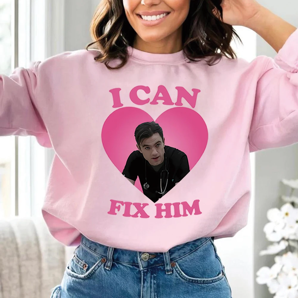 

Свитшот I Can Fix Him Patrick Ball в стиле Доктора Фрэнка Лэнгдона, футболка из телесериала, свитер The Pitt 2, унисекс, ретро-свитшоты