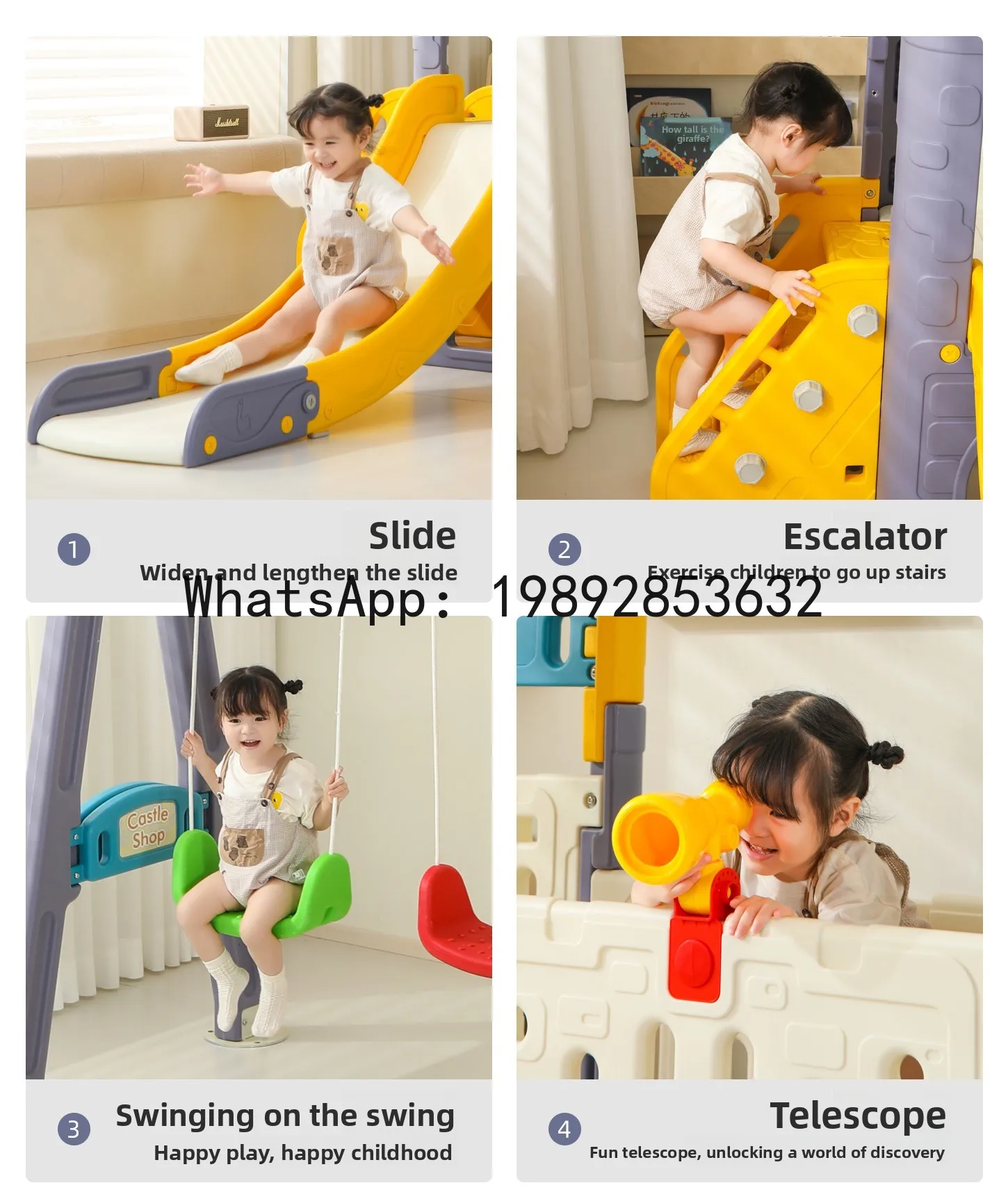 لعبة عائلية متأرجحة كبيرة الحجم لرياض الأطفال في الهواء الطلق #5