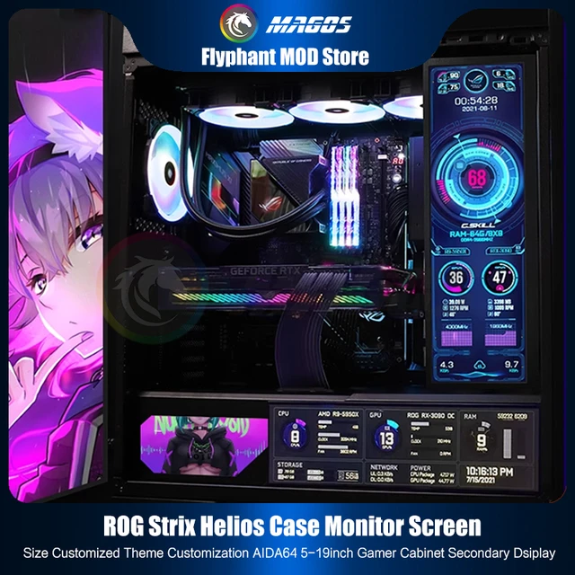 GX601 ROG Strix PC Case Monitor Screen Flat Panel Size Customized 