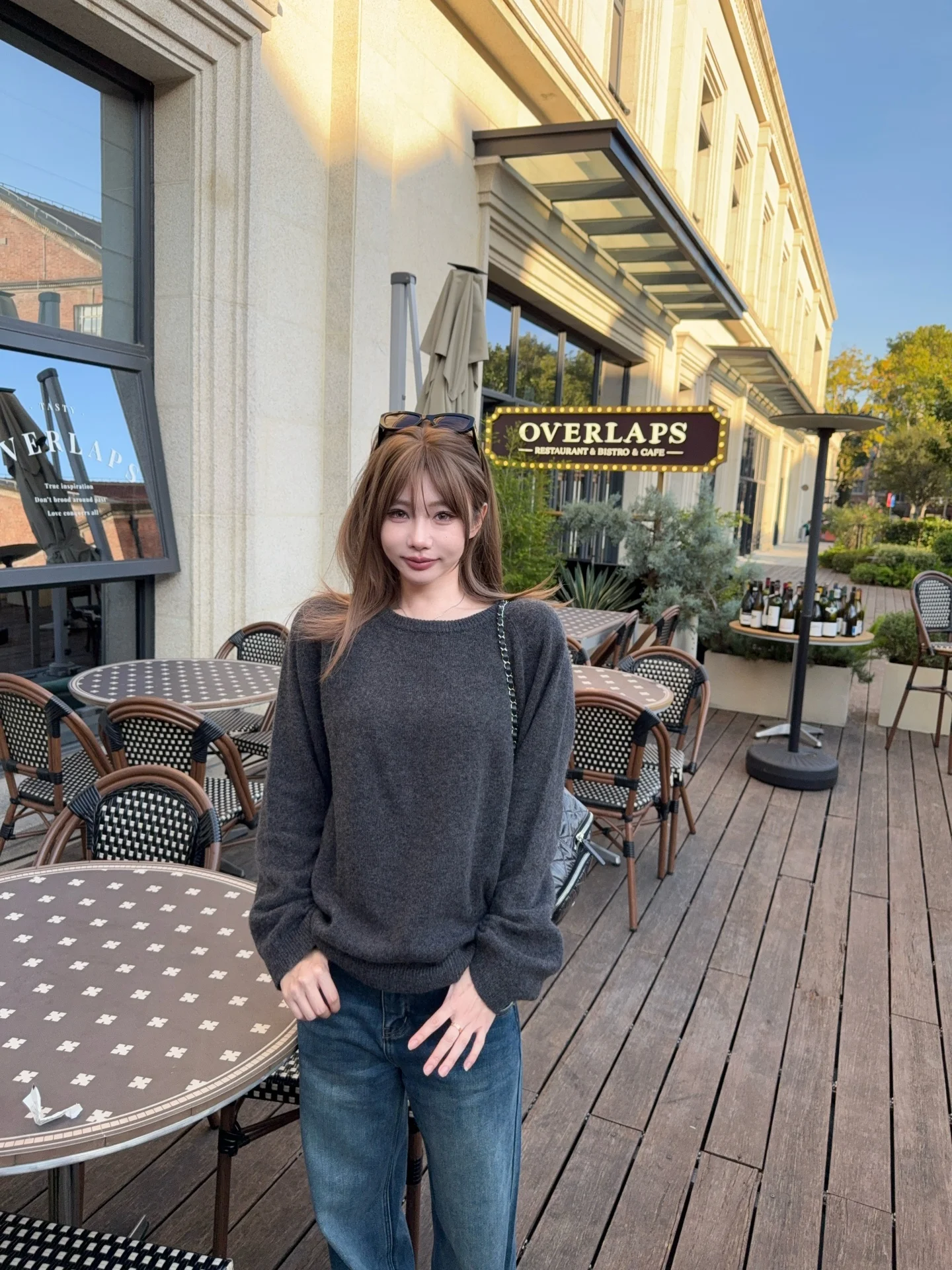 

Свободный шерстяной вязаный свитер женский повседневный с V-образным вырезом и длинными рукавами, теплый, осенне-зимний, модный, от Tannin