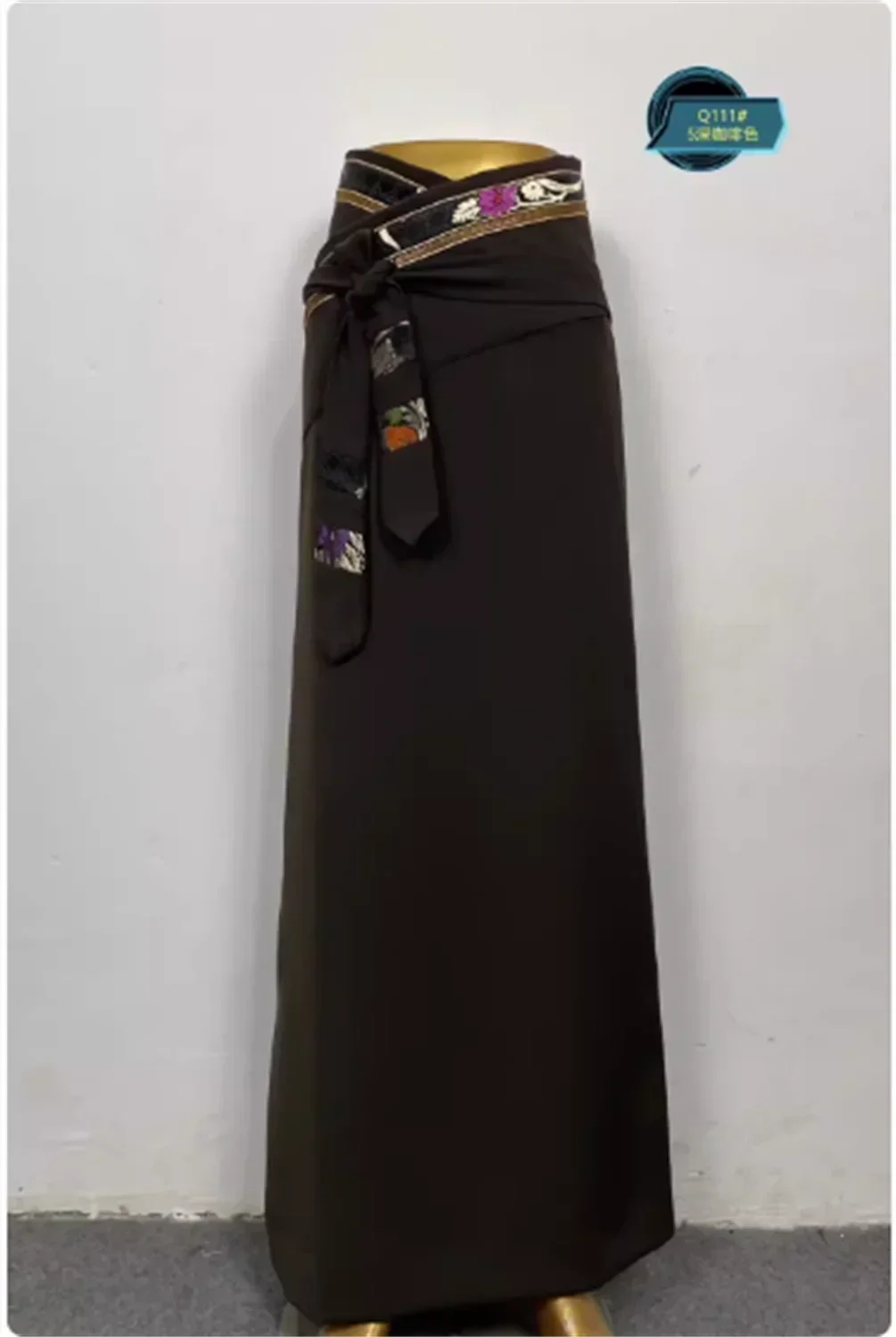 

2026 Spring and summer women's ethnic Tibetan wrapped skirt, casual Tibetan skirt