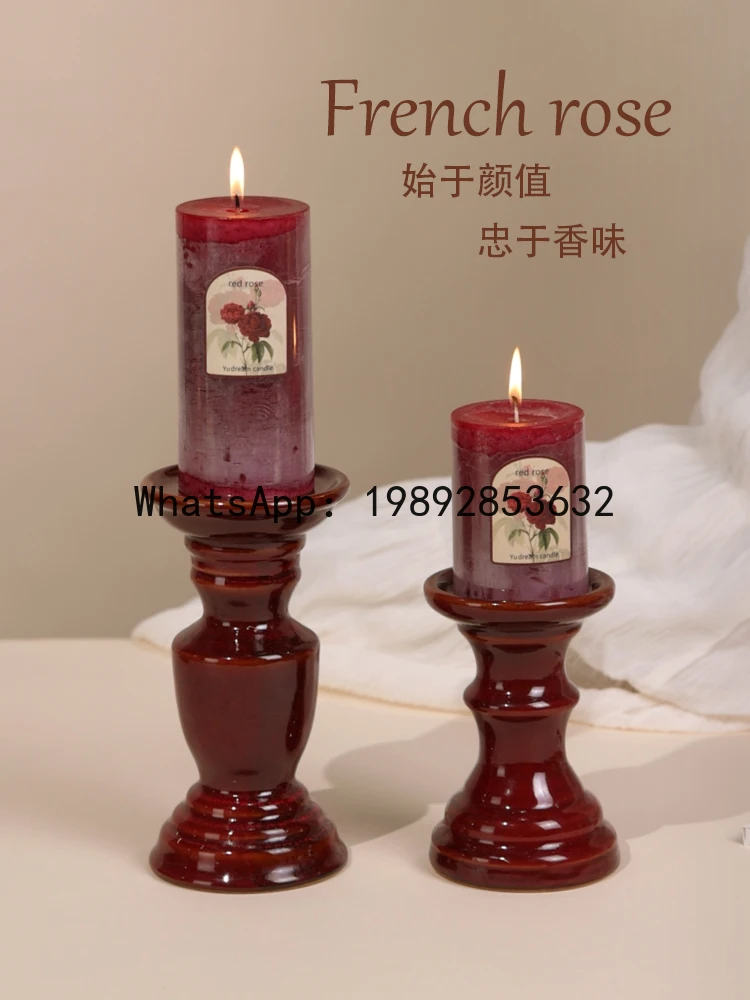 

XL Ароматерапевтическая свеча Роза Эфирное масло Красная романтическая композиция свадебных украшений для свадебной комнаты и домашнего использования