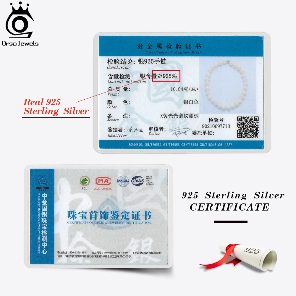 ORSA Trang Sức Vòng Tay Ngọc Trai Thiên Nhiên Cho Phụ Nữ Vàng 14K Nữ Bạc 925 Vòng Tay Cô Dâu Đảng Hứa Ngọc Trai Trang Sức GPB11