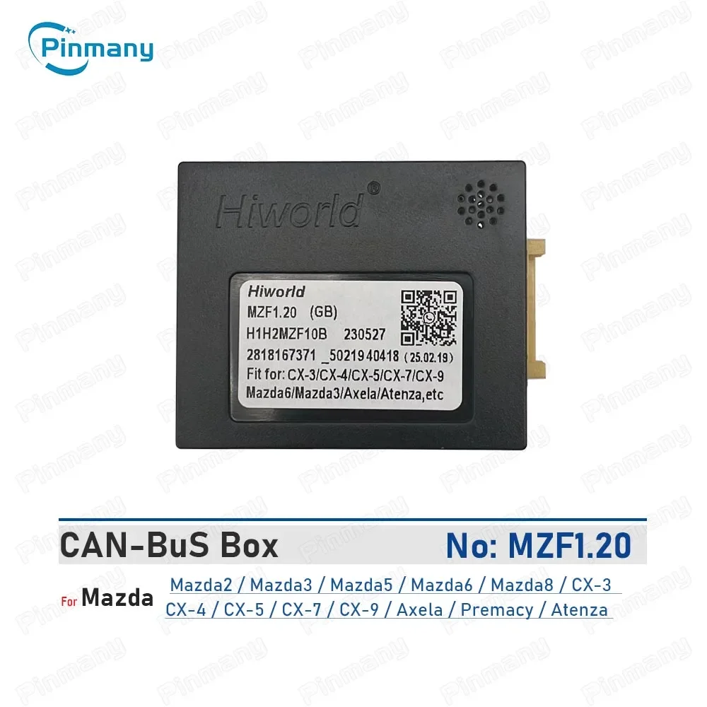 Car Stereo CAN Bus Adapter Android Radio CANBus Hiworld MZF1 for Mazda 2 3 5 6 8 CX-3 CX-4 CX5 CX-7 CX-9 Axela Premacy Atenza