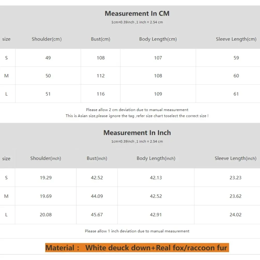 معطف أبيض مبطن للنساء موضة فرو الراكون الطبيعي شتوي كبير بقلنسوة سترات طويلة للأسفل سترات نسائية سميكة من الفرو الحقيقي #6