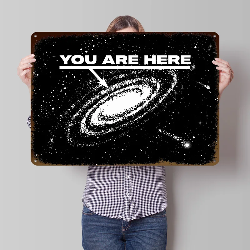 You Are Here 80s Poster Customized Vintage Metal Signs Wall Art Retro Tin Plaque for Home Decor Living Room Bar Accessories Desk