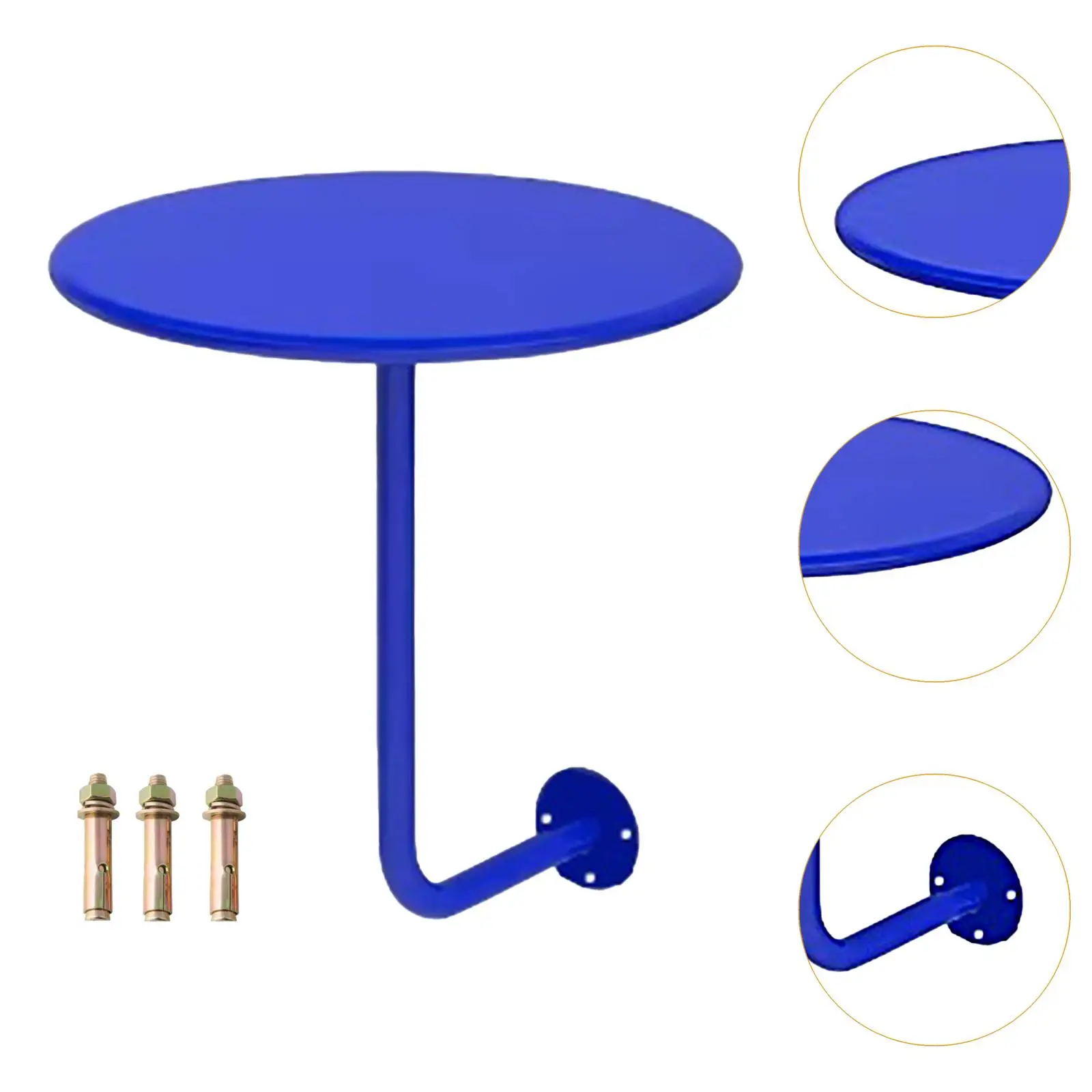 Pub Table Counter Dessert Desk Round Table Nordic Wall Mount Coffee Tea Table for Shop Office Home Living Room Small Space Room