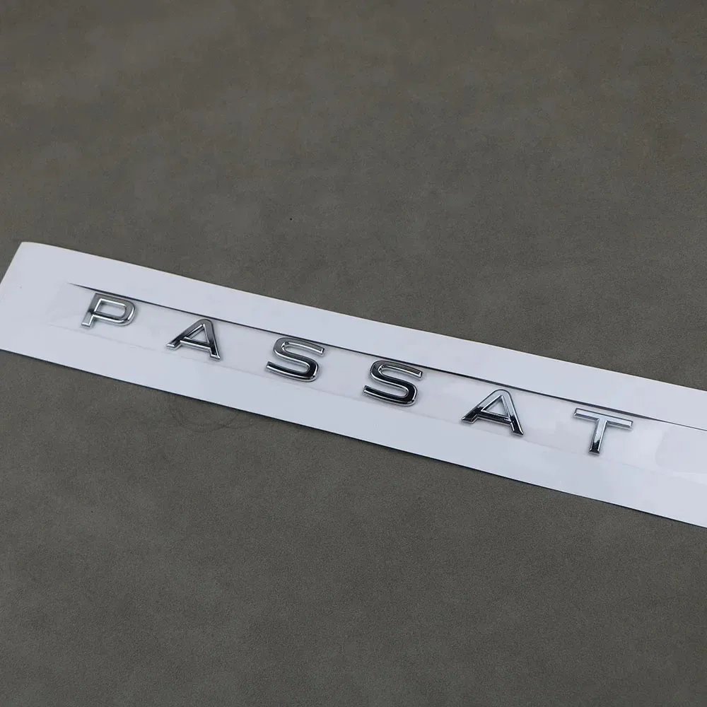 Rear Trunk Emblem Passat Logo Badge Sticker ABS Plastic Silver For VW Passat 3GB853687B