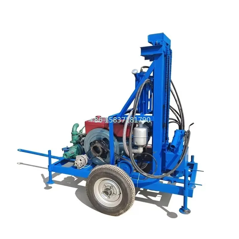 Small Portable Water Well Drilling Rig High Effective Construction Mobile Water Well Exploration Drilling Rig Machine for Mexico