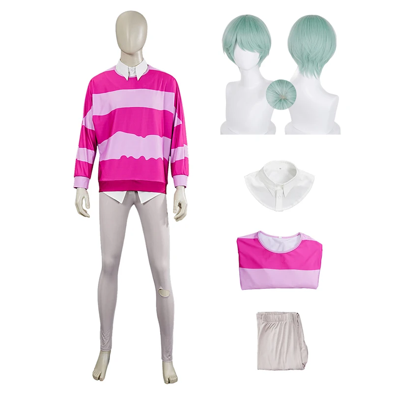Disfraz de Cosplay para bebé, peluca para bebé, traje de juego de rol para fiesta de Carnaval y Halloween para adulto