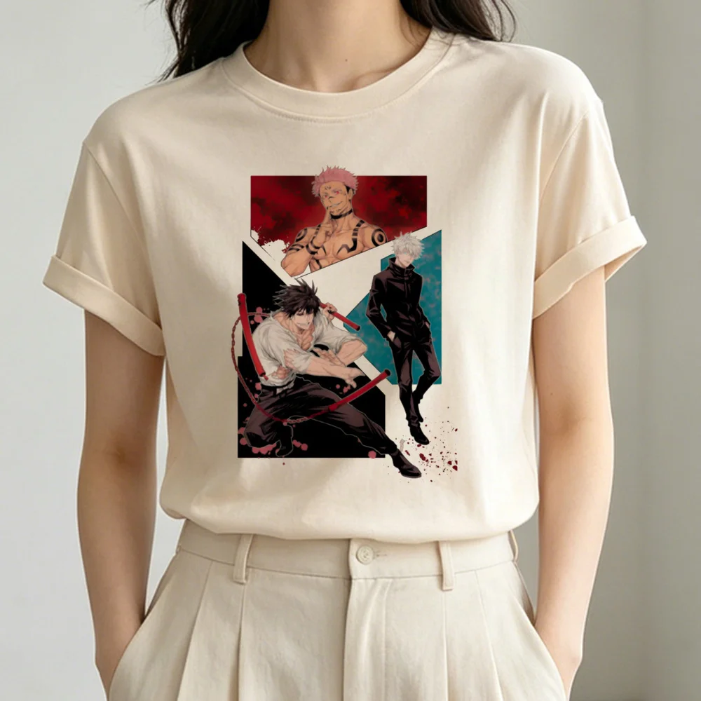 Jujutsu Kaisen T-Shirt Shoujo koreanische Mode Party 2000er Sommer T-Shirt Ästhetik Grunge Retro Emo Kawaii – Detail 4