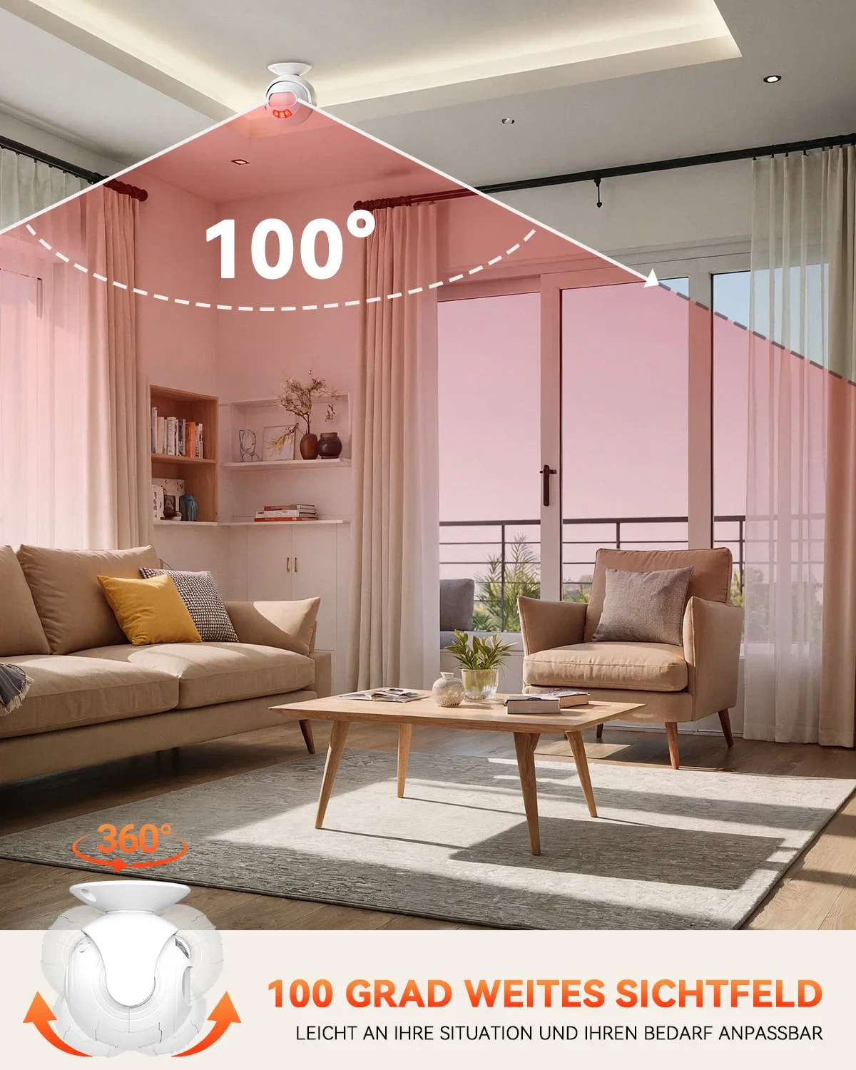 Elecpow 120dB Loud PIR Motion Alarm With Remote Wireless 433MHz Infrared Motion Sensor Detector Alarm/Doorbell Security System