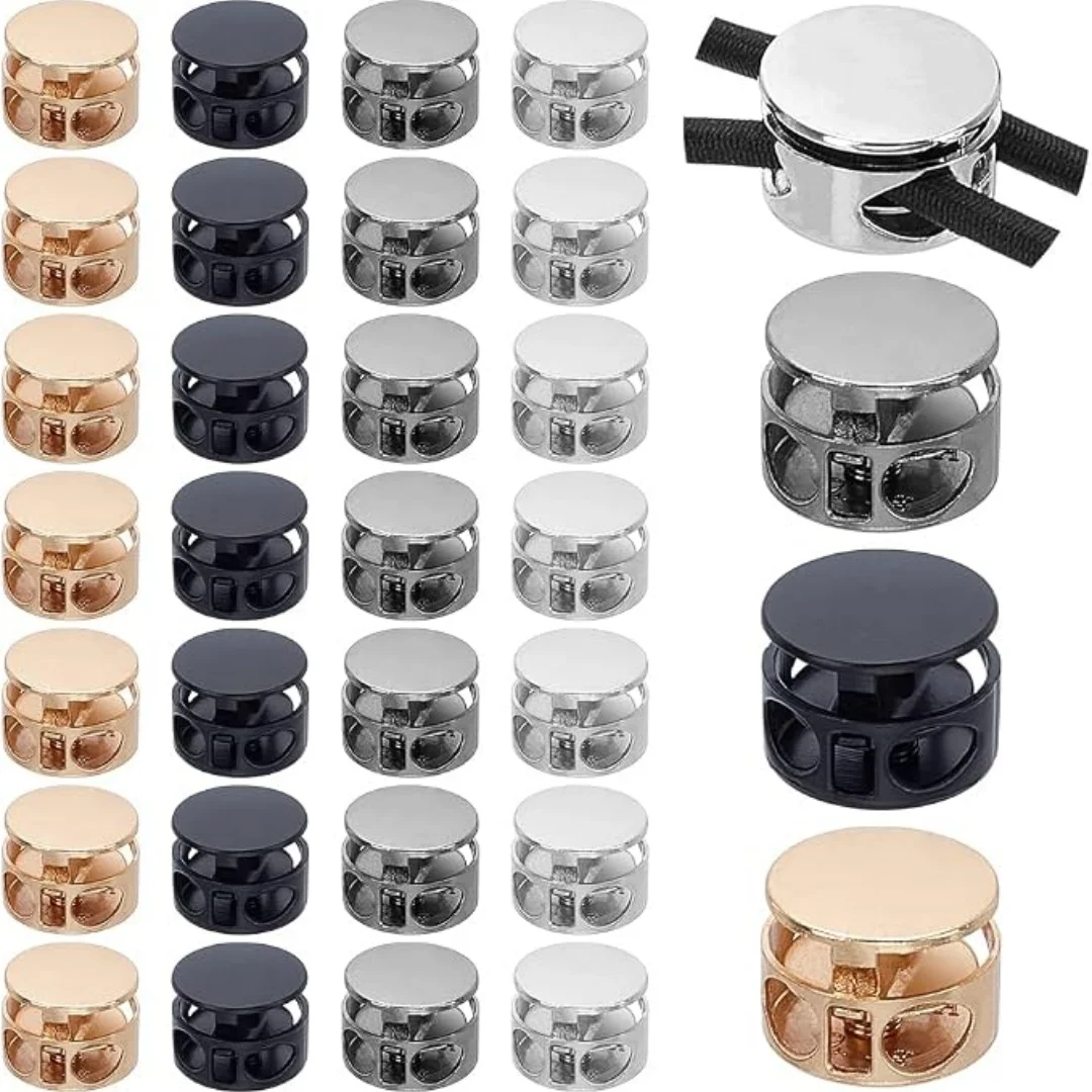 8pcs Zinc Alloy Spring Cord Lock Adjustable Metal Drawstring Toggle Buckle For Clothing Hood Pants Hat Outerwear Diy Sewing Supp