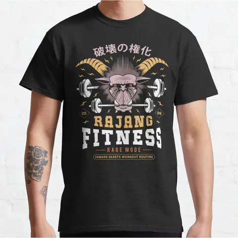 Rajang Fitness Funny GYM 80s 빈티지 몬스터 헌터 월드 비디오 게임 MHW 그래픽 t 셔츠 팬용 대형 탑 S-6xl