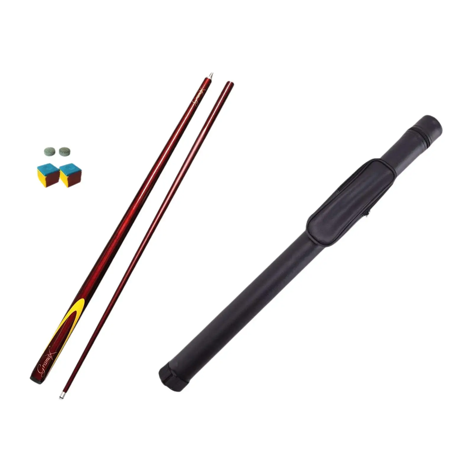 Pool Cue Stick 57inch 9.5mm Tip Supplies with Case for Practice Beginners