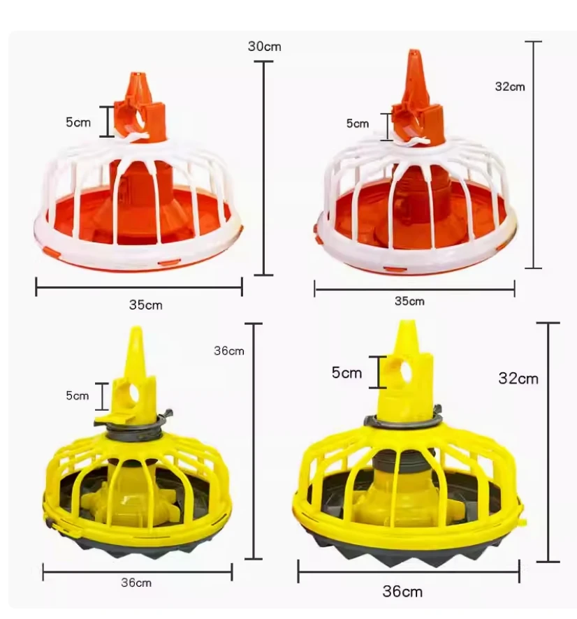 Fully automatic chicken feeder and waterer broiler feeding and drinking line system for chicken coop breeding