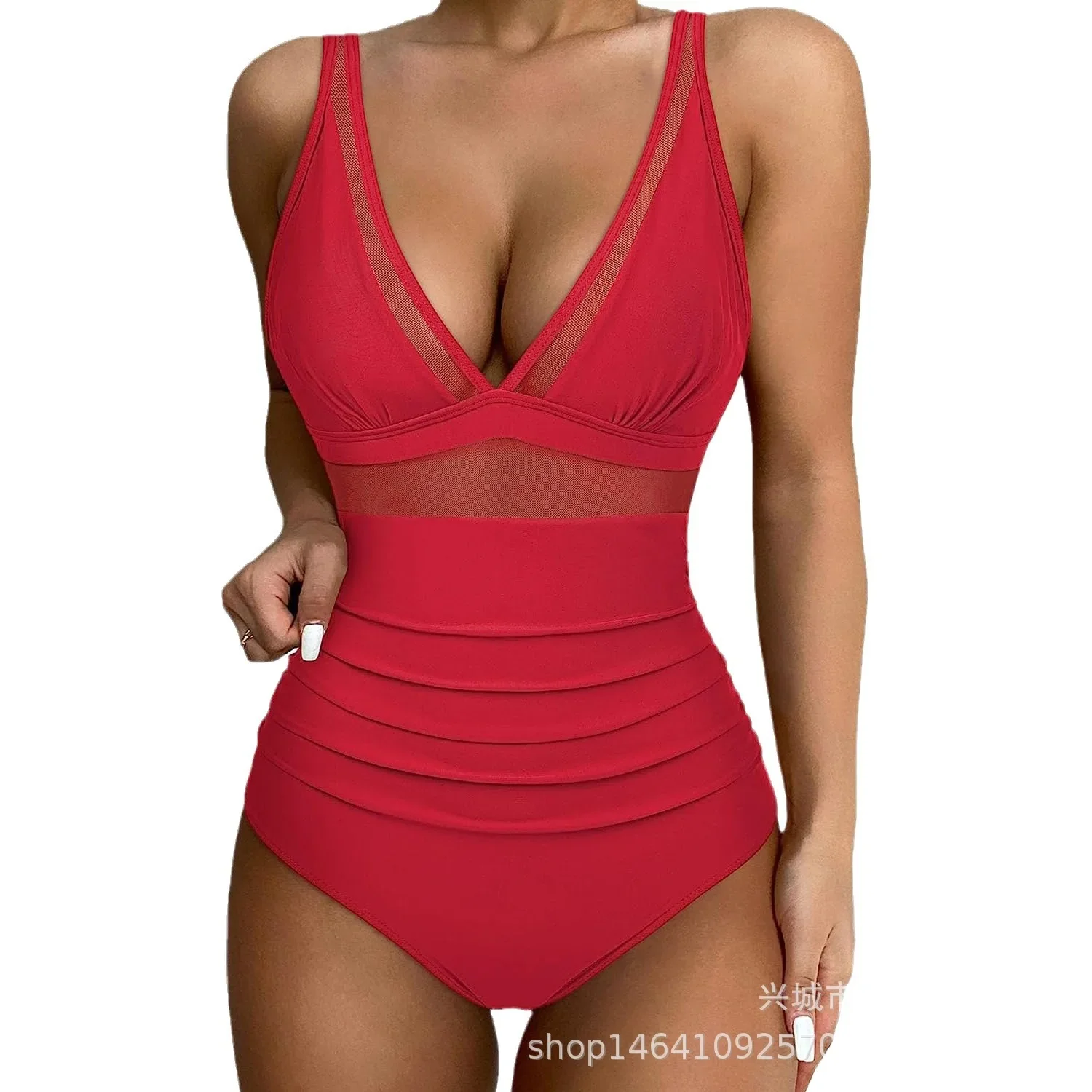 Maillot de bain femme serré Sexy creux nouvelles femmes taille haute une pièce plage vacances maillots de bain vêtements de natation