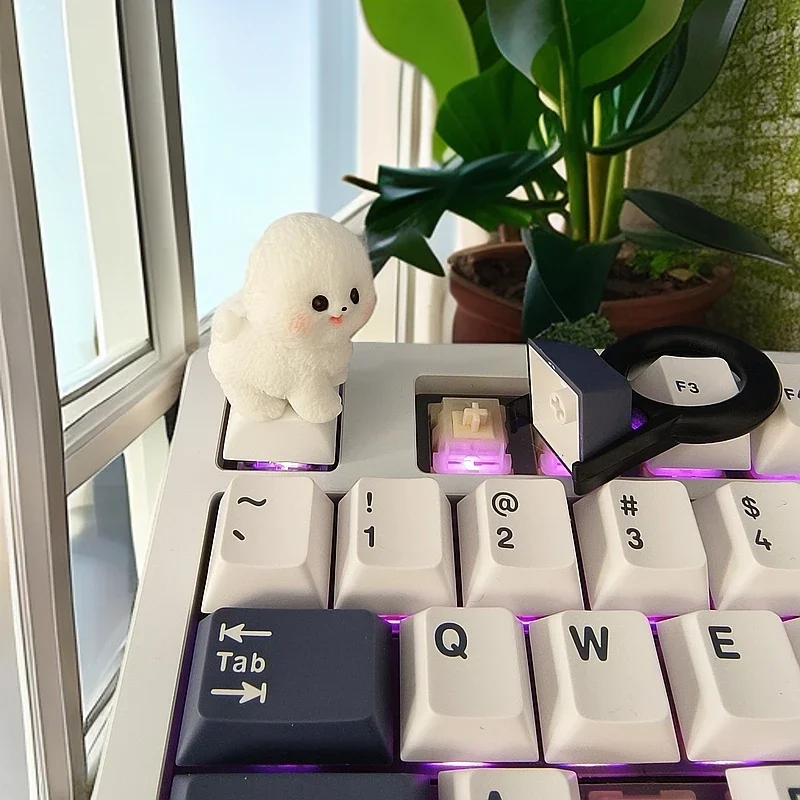 แมวน่ารักสุนัข Custom Keycap Artisan Key Caps MX สวิทช์เรซิ่น Keycaps สําหรับแป้นพิมพ์หมวก PC ของเล่นเครื่องประดับวันหยุดของขวัญ