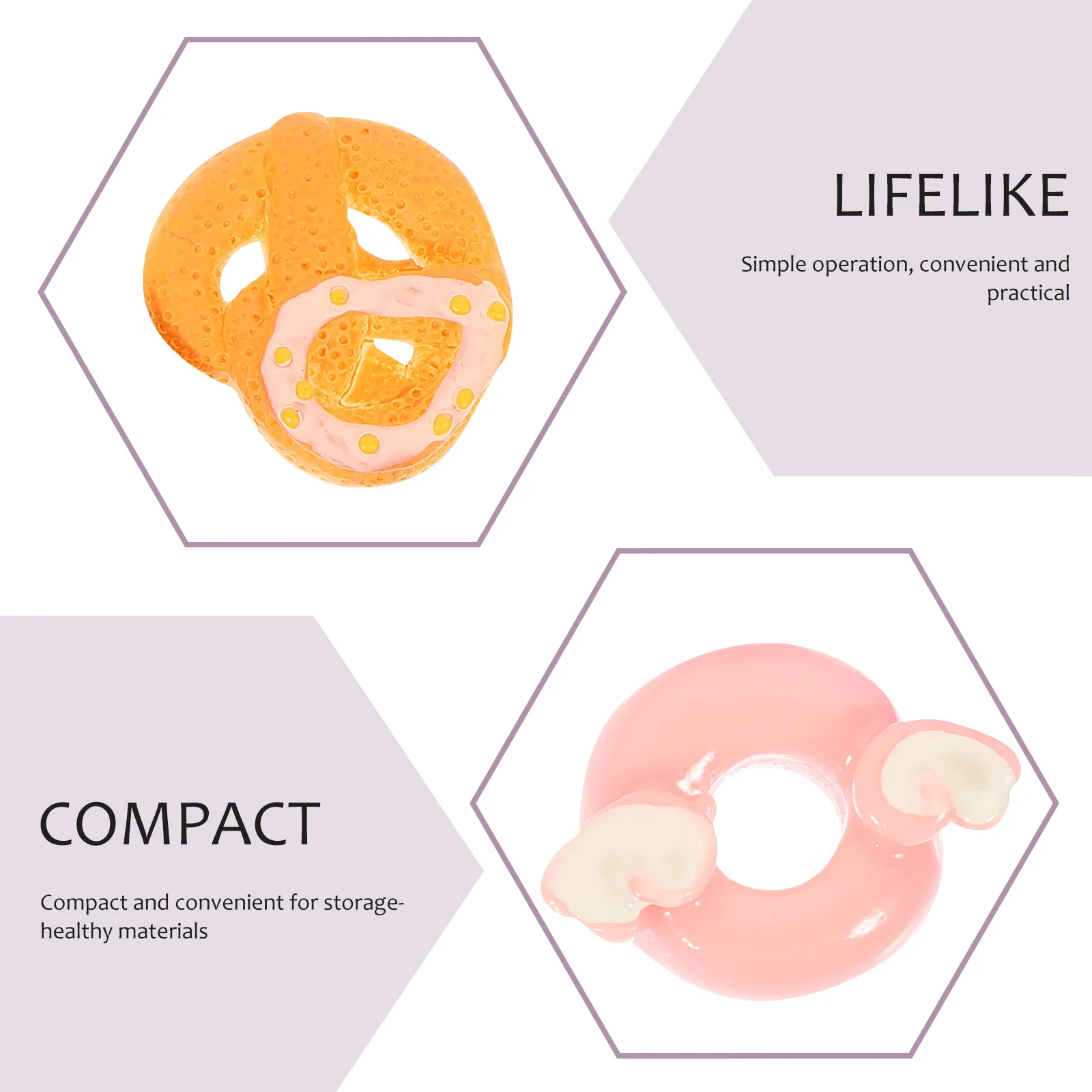 30Pcs Mini Donut Resin Ornaments Simulation Food Accessories DIY Phone Cover Charms Phone Shell Craft Decorations Handmade