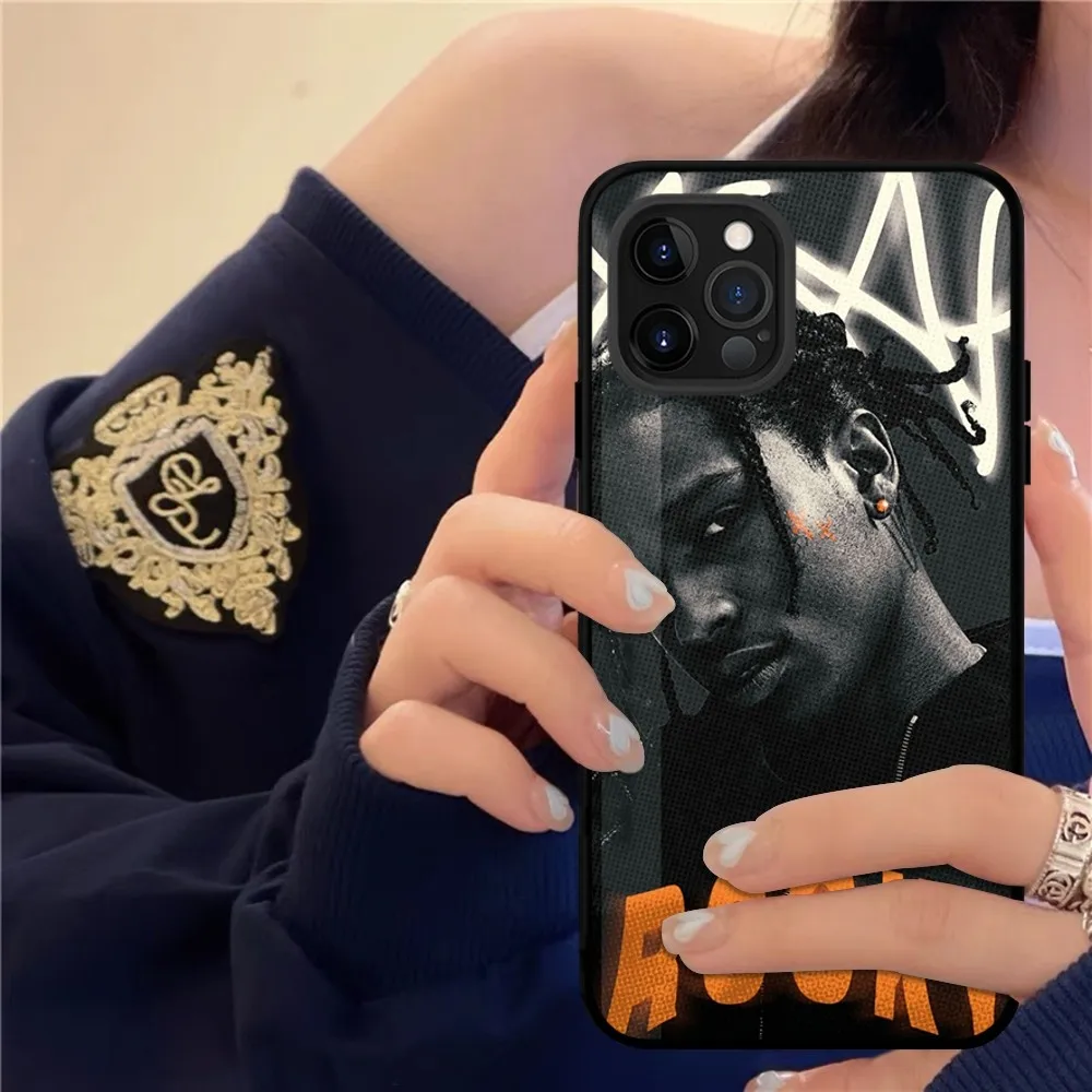 A-Asap Rapper R-Rocky Phone Case Silicone Soft for iphone 15 14 13 12 11 Pro Mini XS MAX 8 7 6 Plus X XS XR Cover