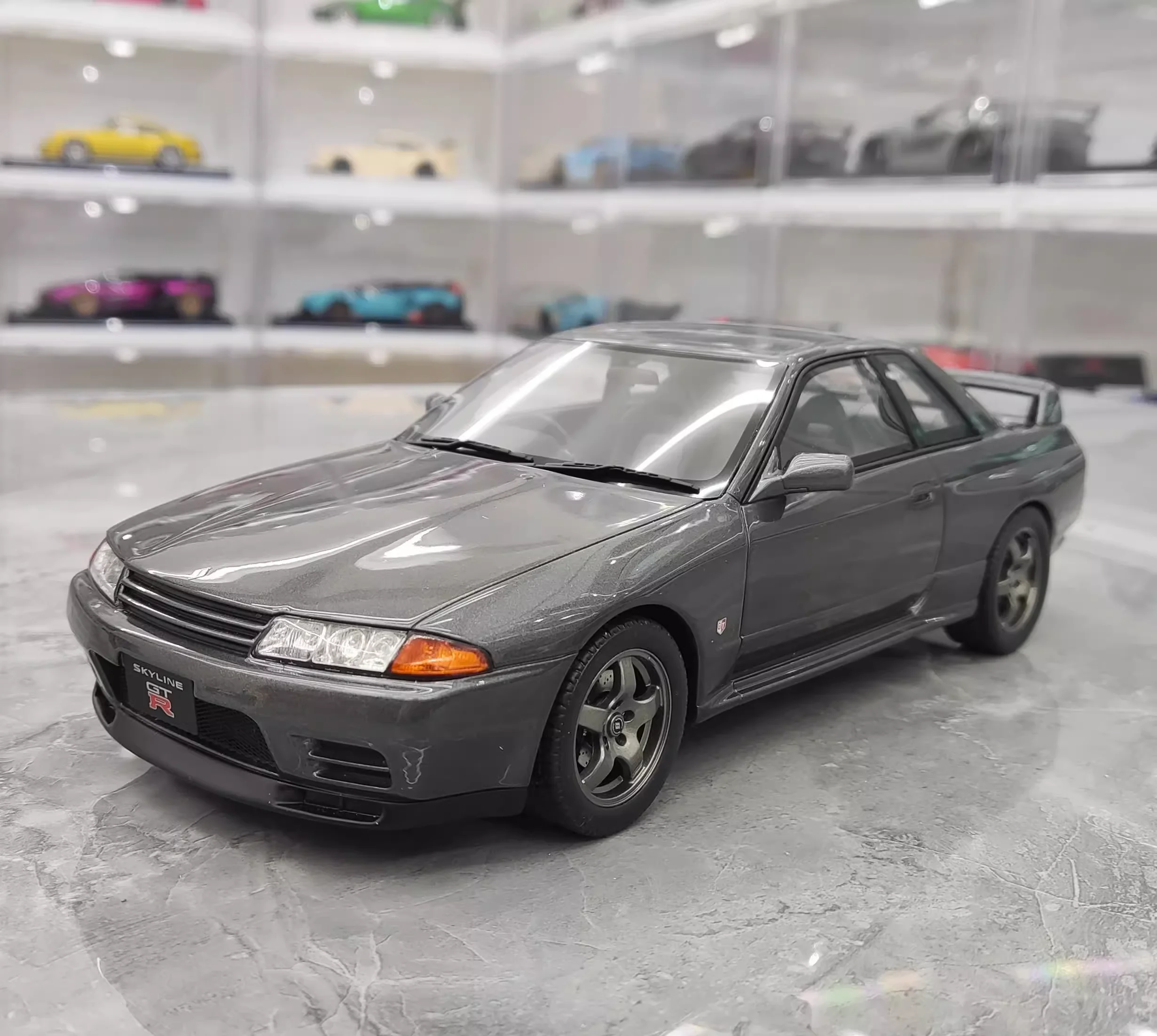 

Модель автомобиля металлическая игрушечная, Отто 1:18 для Skyline GTR R32 1993 JDM, ограниченная по всему миру