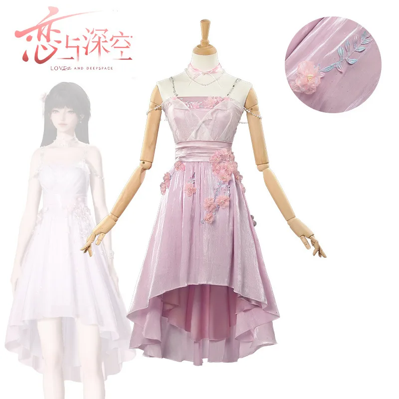 

New Love And Deepspace Heroine Master Control Clear Flowers Chasing The Sea Dress Sylus Qin Che Daily Carnival Halloween Cosplay