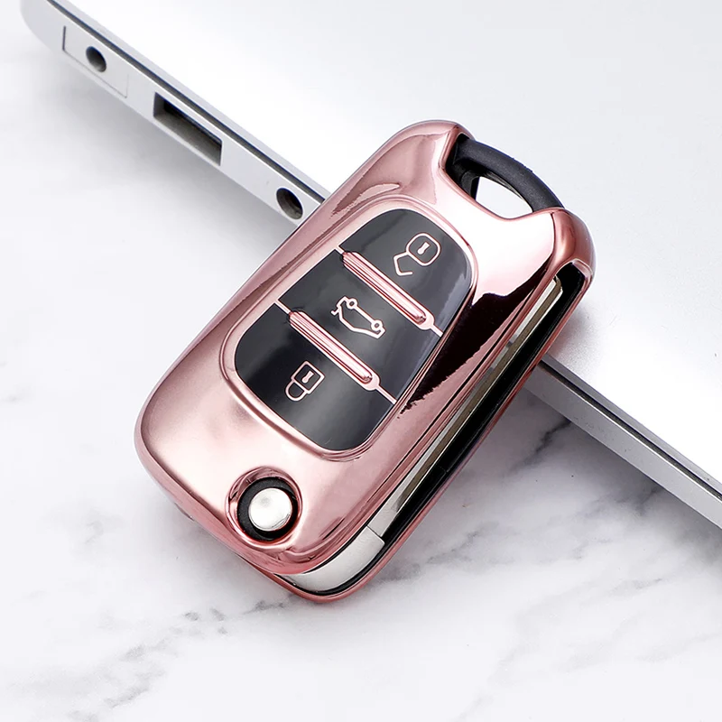 حافظة مفاتيح قابلة للطي للسيارة من البولي يوريثان سلسلة مفاتيح شل لسيارة Hyundai I30 I40 IX25 IX35 HB20 ملحقات Creta Elantra Solaris