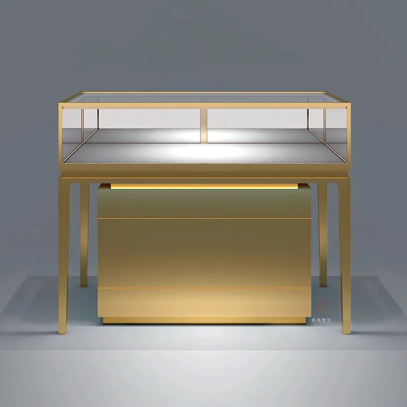 

2024 mirror jewelry store cabinet electronic lock color logo fast delivery fashion mirror jewelry cabinet