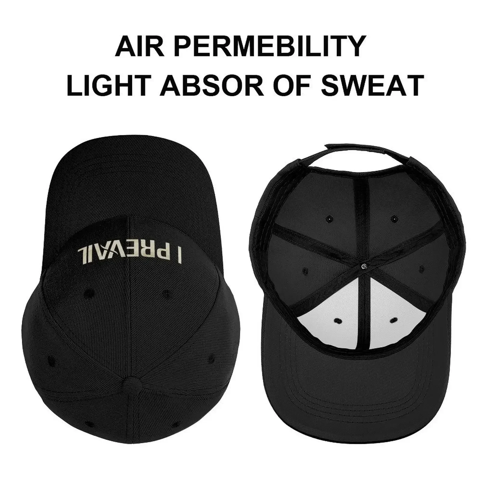 I PREVAIL - RETRO TEXTURE Baseball Cap Wild Ball Hat derby hat Anime Snapback Cap Woman Hats Men's