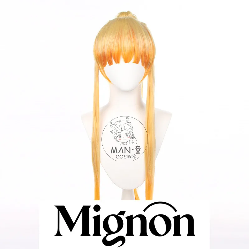 

Mignon Zenitsu Agatsuma gender swap cosplay wig female version tiger clip ponytail Halloween gift