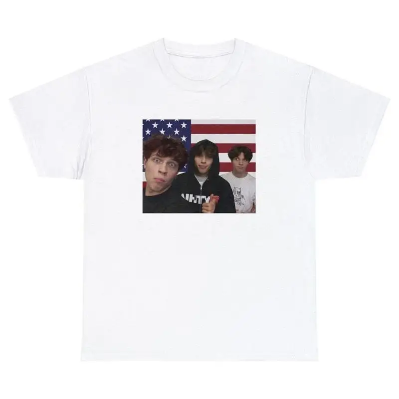 

Sturniolo Triplets T Shirt Funny USA Flag Fan Merch Humor Novelty Tee
