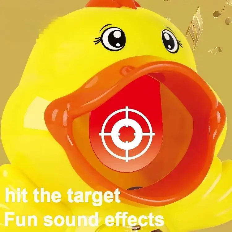 インタラクティブな親子エアソフトガンおもちゃソフト弾丸射撃アヒルレックスボールライオンデザイン弾性銃子供教育ゲーム