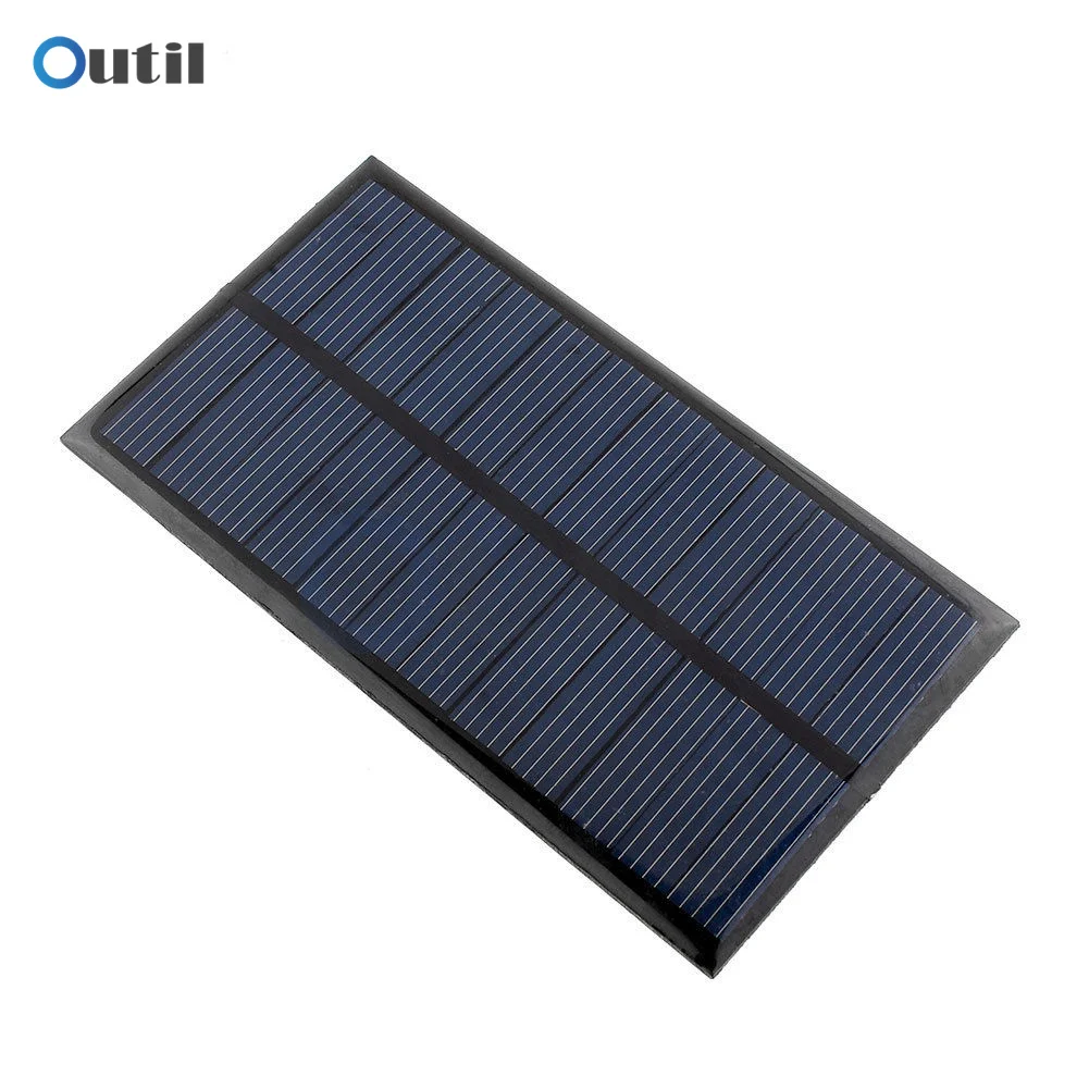 6V 1W Mini Solar Panel Board Solar System DIY High Efficiency Output Battery Cell Phone Chargers Portable Solar Cell Panel