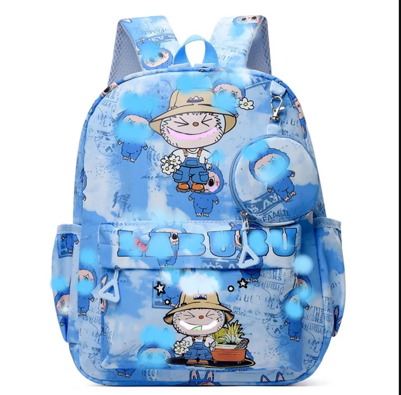 

Miniso coin purse Kindergarten Schoolbag for 12labu Boys and Girls Cartoon Cute Backpack 2-6 Years Old Children Backpack